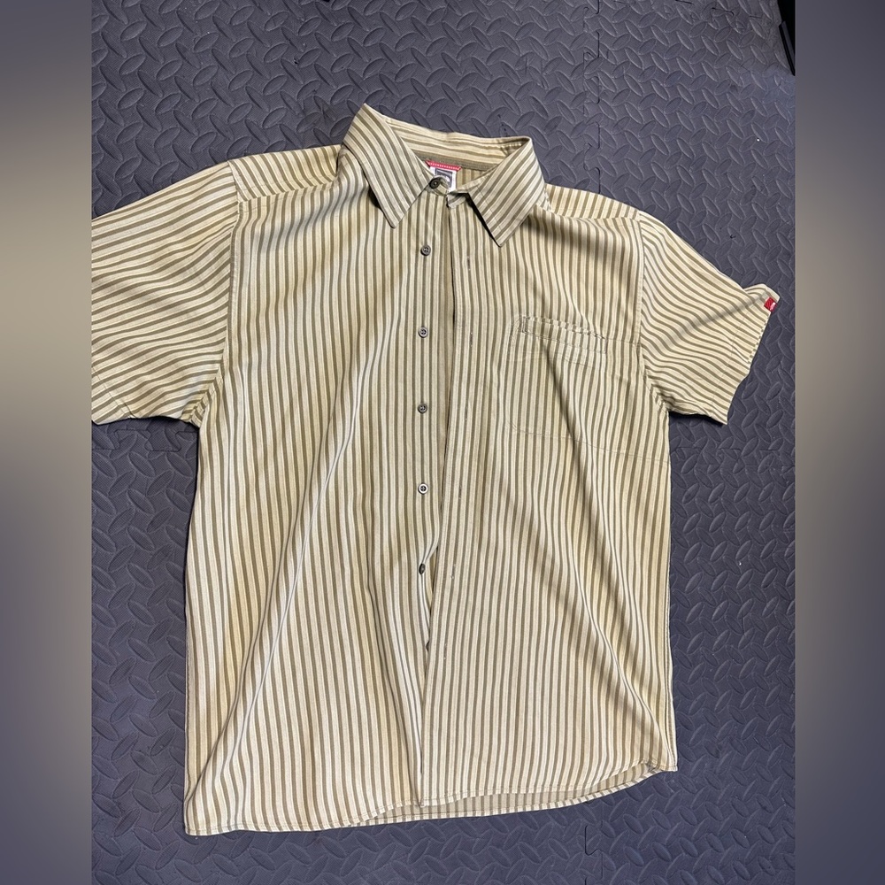 North‎ Face Shirt Adult Extra Large Brown Tan Button Up Outdoors Mens
